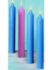 Candle-Advent Church Set-3 Blue & 1 Pink (12