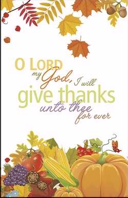 Bulletin-O Lord My God I Will Give Thanks Unto Thee Forever (Pack Of 100)                                               
